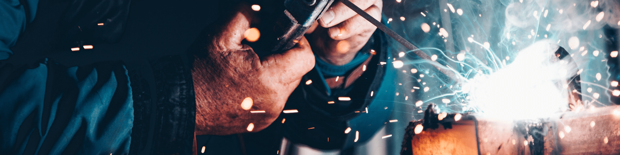 Candidate at work welding 